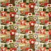 Dekostoff Halbpanama Digitaldruck Winter Love Herzen 1,40m breit