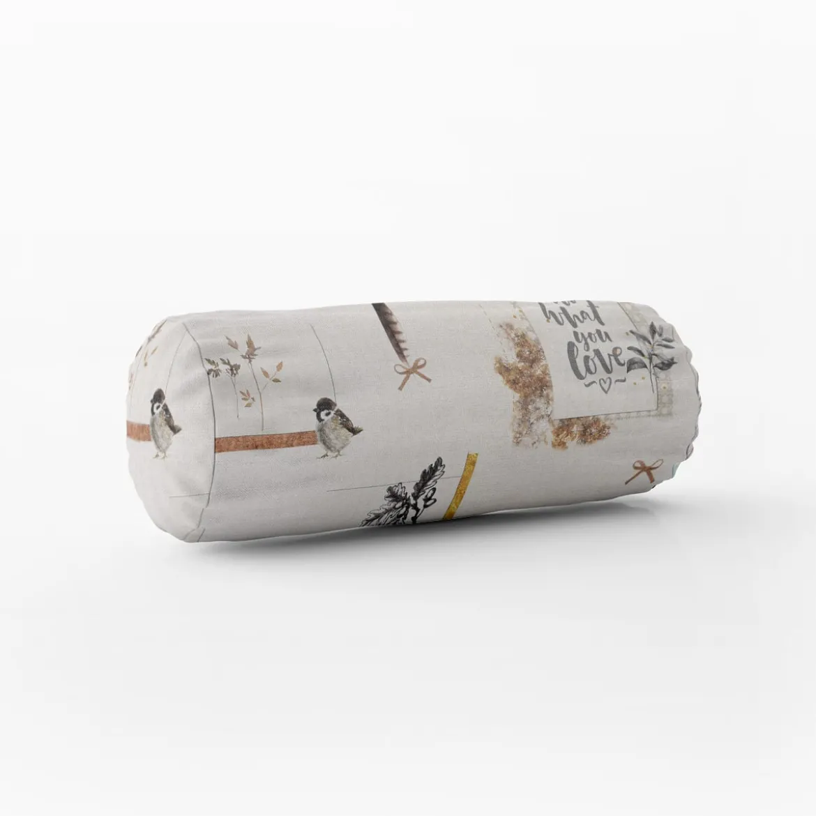 Dekostoff Halbpanama Digitaldruck Lebensweisheiten beige 140cm Breite