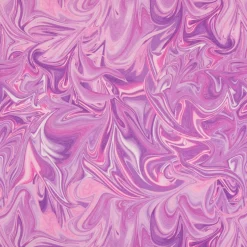 Dekostoff Halbpanama Digitaldruck Retro Batik lila pink 1,40m Breite