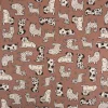 Dekostoff Halbpanama Dog Wildlife Art Hunde braun 1,4m Breite