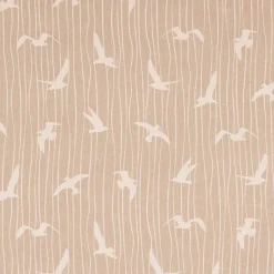 Dekostoff Halbpanama Iconic Seagull Stripe Möwen Streifen natur weiß 1,40m Breite