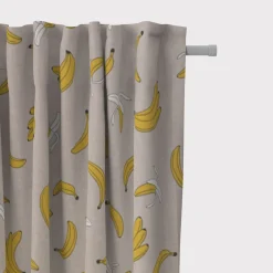 Dekostoff Halbpanama Leinenlook Bananen natur gelb 1,40m Breite