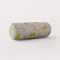 Dekostoff Halbpanama Leinenlook Bananen natur gelb 1,40m Breite