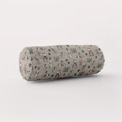 Dekostoff Halbpanama Leinenlook Hunde Dackel Dogs Life natur weiß rot 1,40m Breite