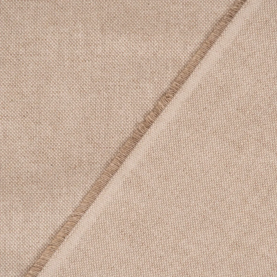 Dekostoff Halbpanama Leinenlook Meterware natur uni 1,40m