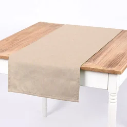 Dekostoff Halbpanama Leinenlook Meterware natur uni 1,40m