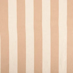 Dekostoff Halbpanama Leinenlook Streifen taupe natur 1,40m Breite