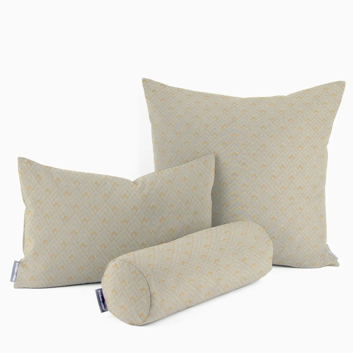 Dekostoff Halbpanama Leinenlook Metallic Art Deco Rauten mintgrün goldfarbig 1,40m Breite
