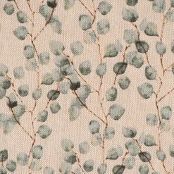 Dekostoff Halbpanama Leinenlook Little Eukalyptus Leaves Mini Eukalyptusblätter natur grün 1,40m Breite