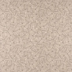 Dekostoff Halbpanama Leinenlook Bush Leaf Blätter abstrakt natur schwarz 1,40m Breite