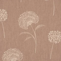 Dekostoff Halbpanama Leinenlook Elegant Dandelion Pusteblume taupe natur 1,40m Breite