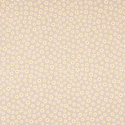 Dekostoff Halbpanama Leinenlook Daisy Sweet Garden Gänseblümchen Blüten natur weiß 1,40m Breite