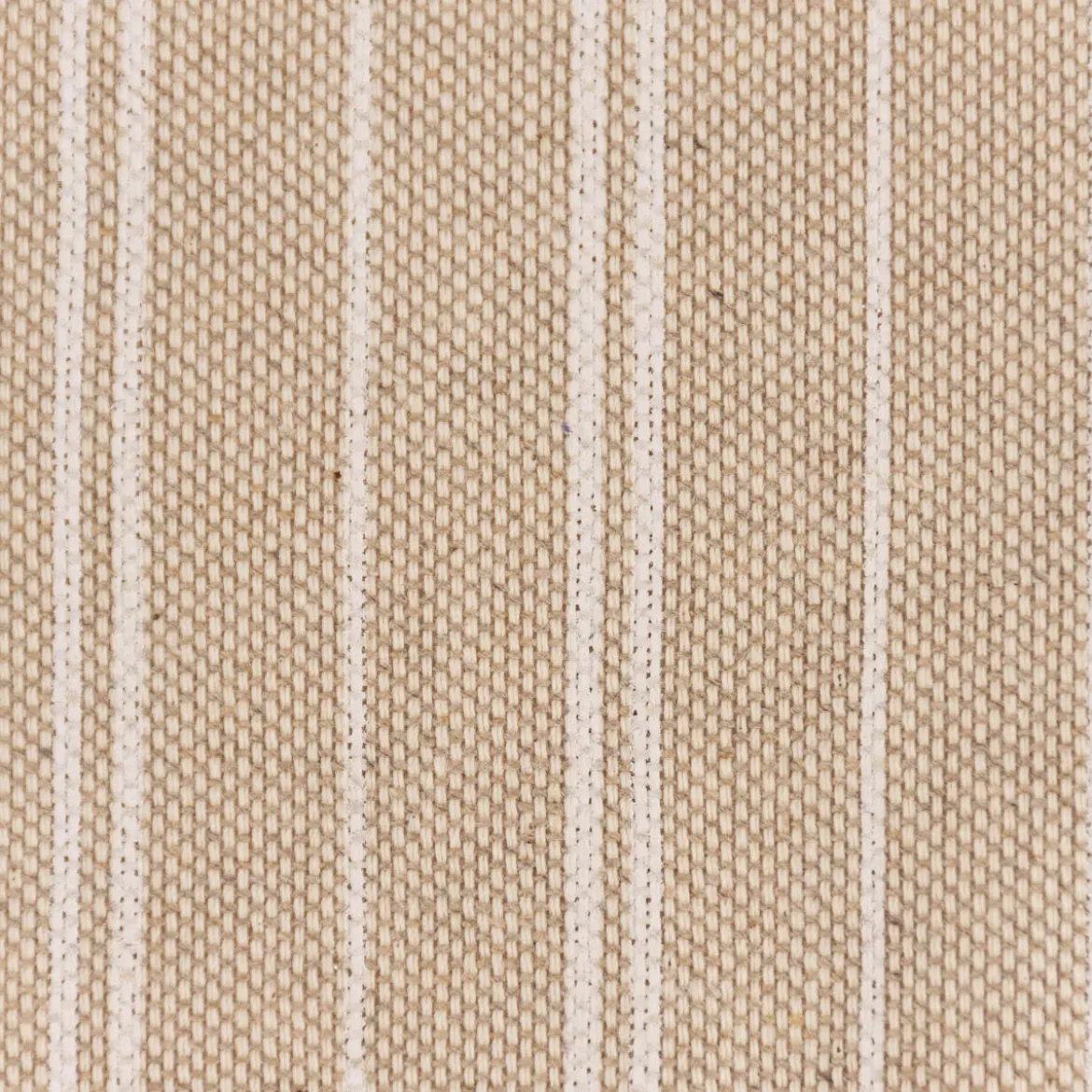 Dekostoff Halbpanama Leinenlook Basic Stripe Streifen natur weiß 1,40m Breite