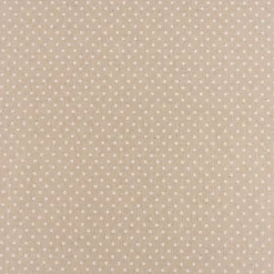 Dekostoff Halbpanama Leinenlook Basic Dot Pünktchen natur weiß 1,40m Breite