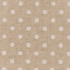 Dekostoff Halbpanama Leinenlook Basic Dot Pünktchen natur weiß 1,40m Breite