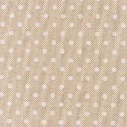 Dekostoff Halbpanama Leinenlook Basic Dot Pünktchen natur weiß 1,40m Breite