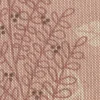 Dekostoff Halbpanama Leinenlook Soft Calming Leaves Blätter Gräser rosa 1,40m Breite