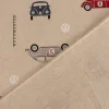 Dekostoff Halbpanama Leinenlook VW Beetle Racing Volkswagen Käfer natur rot grün blau 1,40m Breite