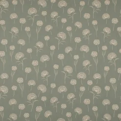 Dekostoff Halbpanama Leinenlook Elegant Dandelion Pusteblume mintgrün natur 1,40m Breite
