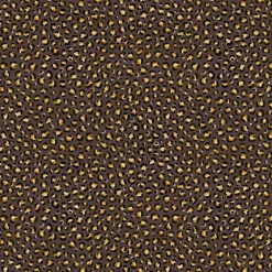 Dekostoff Halbpanama Leomuster Leoprint dunkelbraun gold 1,40m Breite
