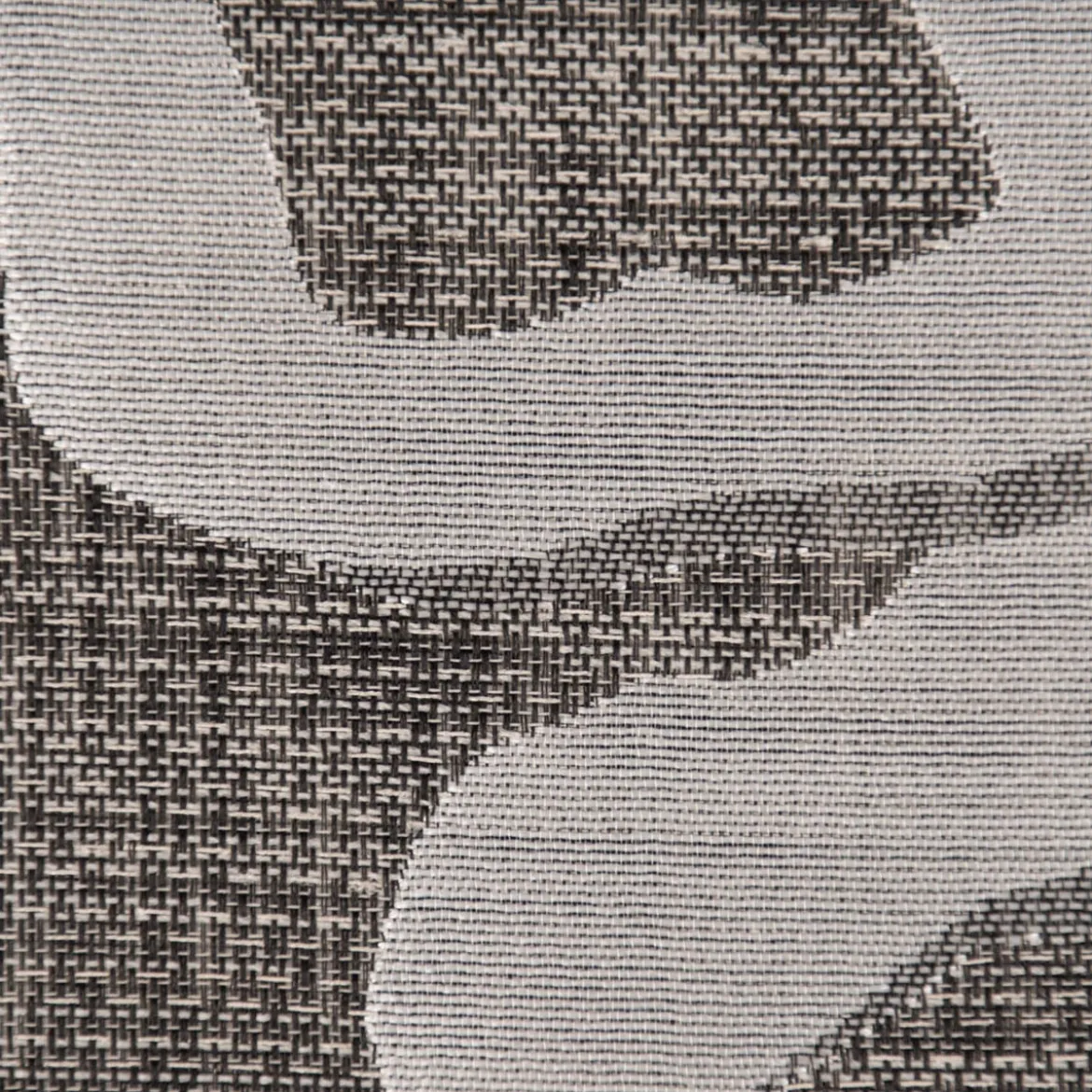 Dekostoff Jacquard beidseitig Labyrinth Liniengeflecht grau silber 1,60m Breite