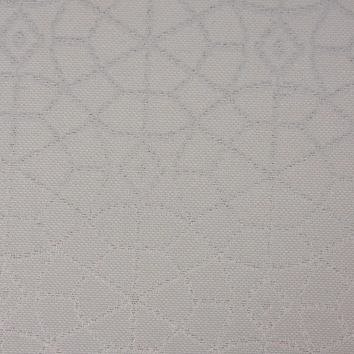 Dekostoff Jacquard Doubleface Glitzer geometrisch Kreise weiß silberfarbig 2,80m Breite