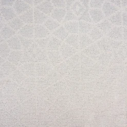 Dekostoff Jacquard Doubleface Glitzer geometrisch Kreise weiß silberfarbig 2,80m Breite