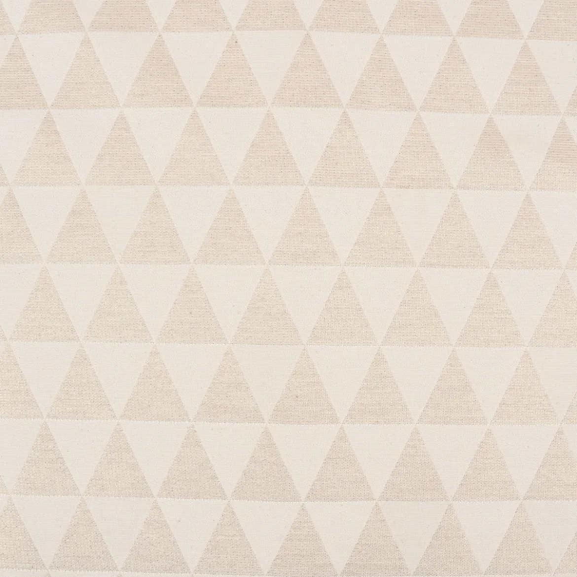 Dekostoff Jacquard Doubleface Premium Metallic Triangel Retro Scandi gold hellbeige 1,4m Breite