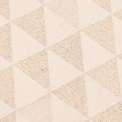 Dekostoff Jacquard Doubleface Premium Metallic Triangel Retro Scandi gold hellbeige 1,4m Breite