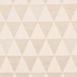 Dekostoff Jacquard Doubleface Premium Metallic Triangel Retro Scandi gold hellbeige 1,4m Breite