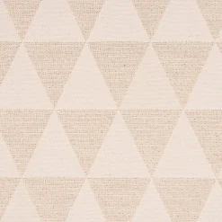 Dekostoff Jacquard Doubleface Premium Metallic Triangel Retro Scandi gold hellbeige 1,4m Breite