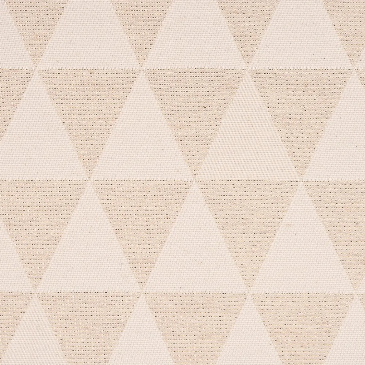 Dekostoff Jacquard Doubleface Premium Metallic Triangel Retro Scandi gold hellbeige 1,4m Breite