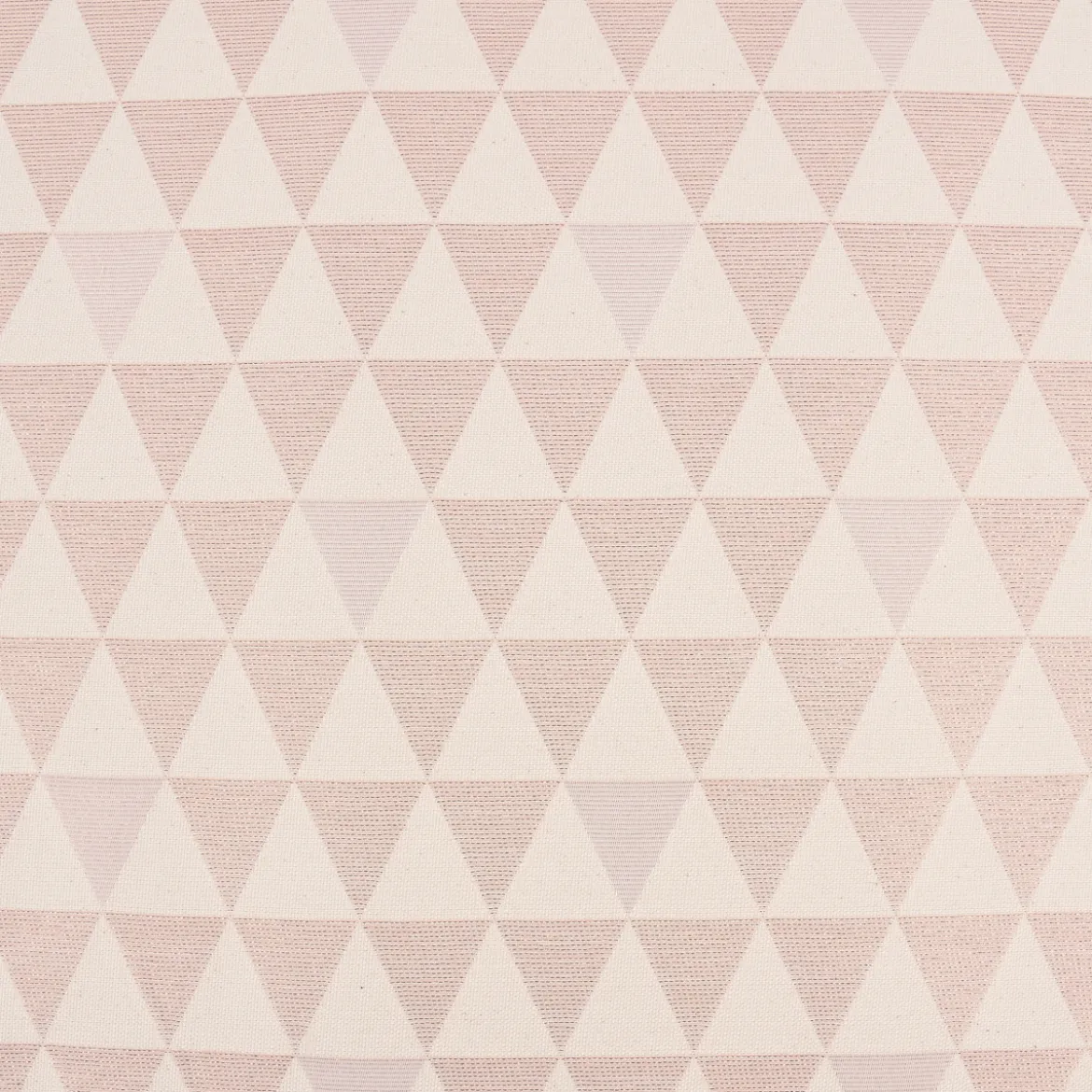 Dekostoff Jacquard Doubleface Premium Metallic Triangel Retro Scandi rosa hellbeige 1,4m Breite