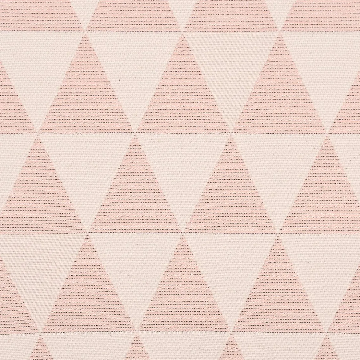 Dekostoff Jacquard Doubleface Premium Metallic Triangel Retro Scandi rosa hellbeige 1,4m Breite