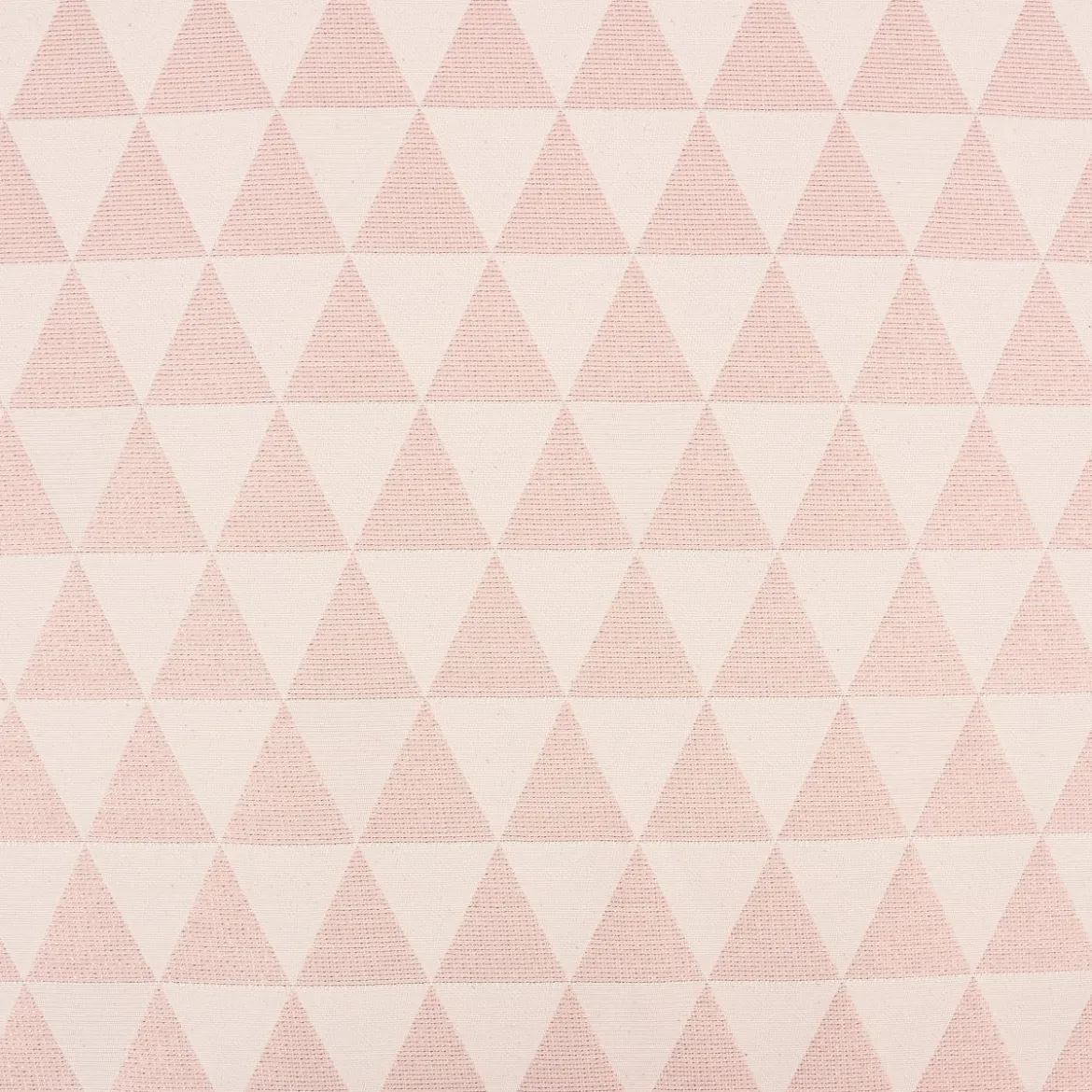 Dekostoff Jacquard Doubleface Premium Metallic Triangel Retro Scandi rosa hellbeige 1,4m Breite