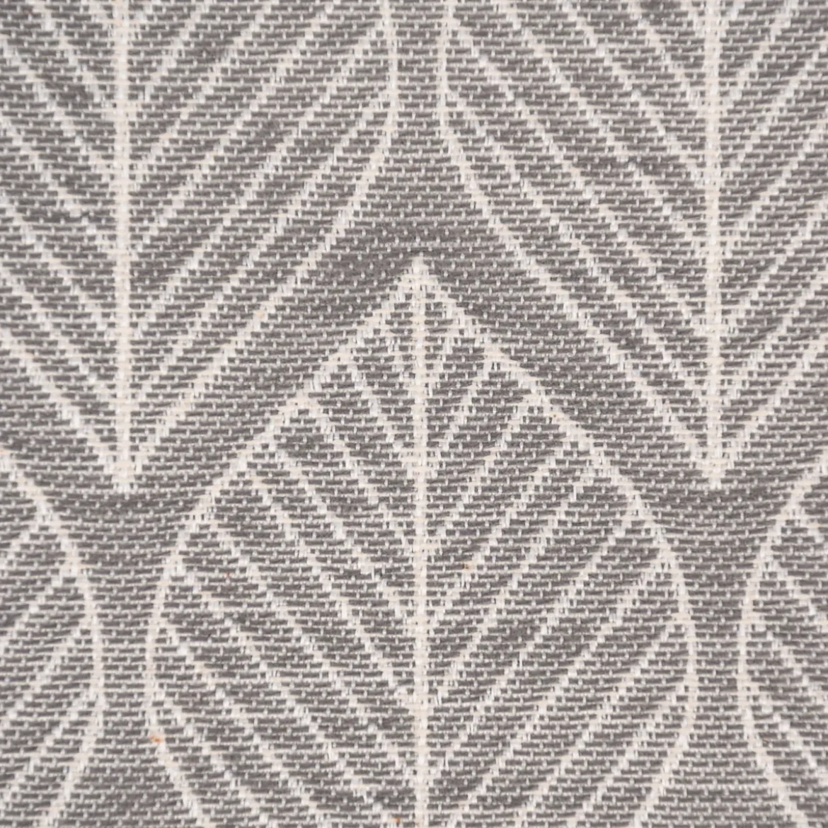 Dekostoff Jacquard Doubleface Premium Leaf Retro Scandi Blätter grau hellbeige 1,4m Breite