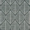 Dekostoff Jacquard Doubleface Premium Leaf Retro Scandi Blätter grün hellbeige 1,4m Breite
