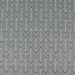Dekostoff Jacquard Doubleface Premium Leaf Retro Scandi Blätter grün hellbeige 1,4m Breite