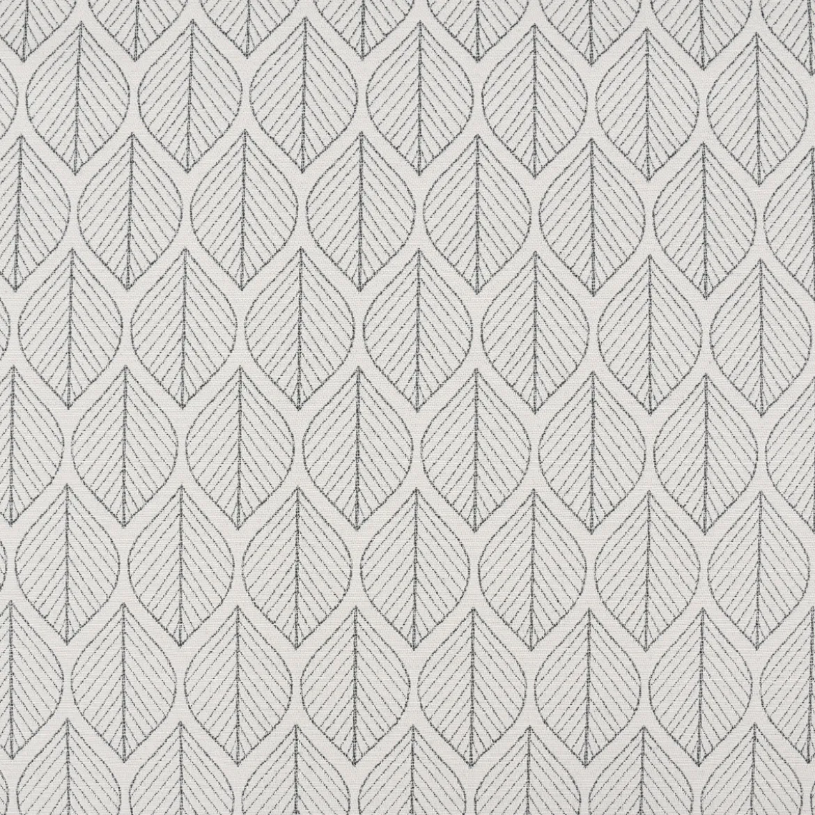 Dekostoff Jacquard Doubleface Premium Leaf Retro Scandi Blätter grün hellbeige 1,4m Breite