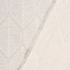 Dekostoff Jacquard Doubleface Premium Metallic Leaf Retro Scandi Blätter silber beige 1,4m Breite