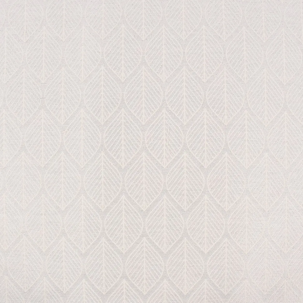 Dekostoff Jacquard Doubleface Premium Metallic Leaf Retro Scandi Blätter silber beige 1,4m Breite