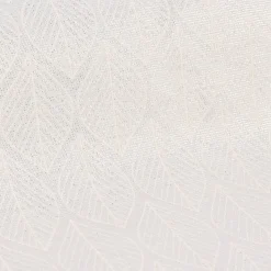 Dekostoff Jacquard Doubleface Premium Metallic Leaf Retro Scandi Blätter silber beige 1,4m Breite
