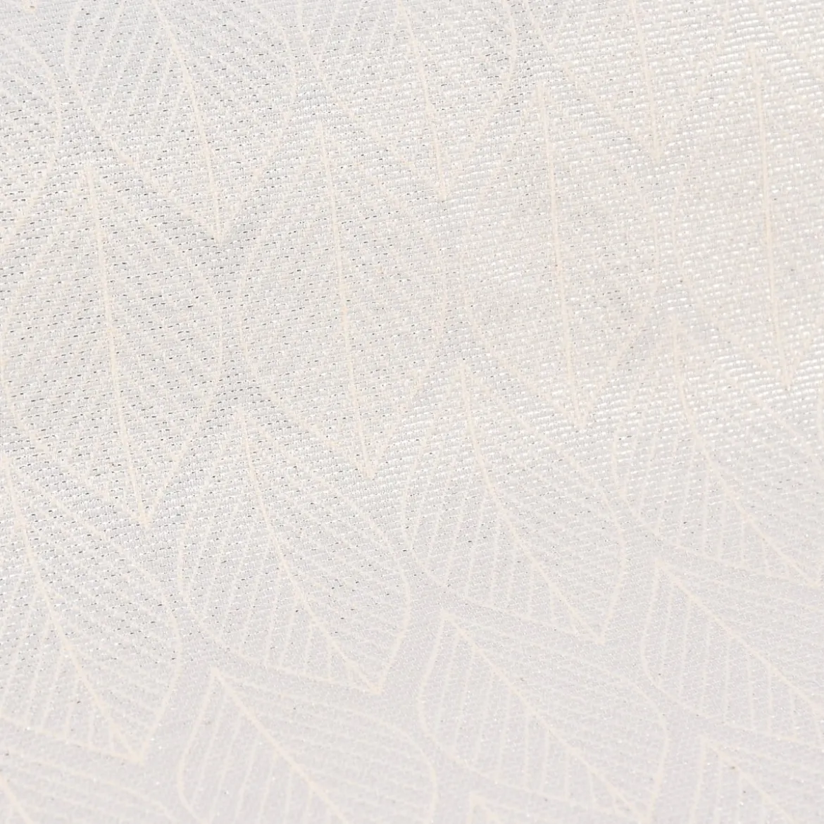 Dekostoff Jacquard Doubleface Premium Metallic Leaf Retro Scandi Blätter silber beige 1,4m Breite