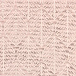 Dekostoff Jacquard Doubleface Premium Metallic Leaf Retro Scandi Blätter rosa beige 1,4m Breite
