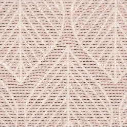 Dekostoff Jacquard Doubleface Premium Metallic Leaf Retro Scandi Blätter rosa beige 1,4m Breite