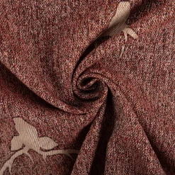Dekostoff Jacquard Gardinenstoff Landhausstoff Wendestoff Hirschkopf mit Geweih rotbraun 1,40m Breite