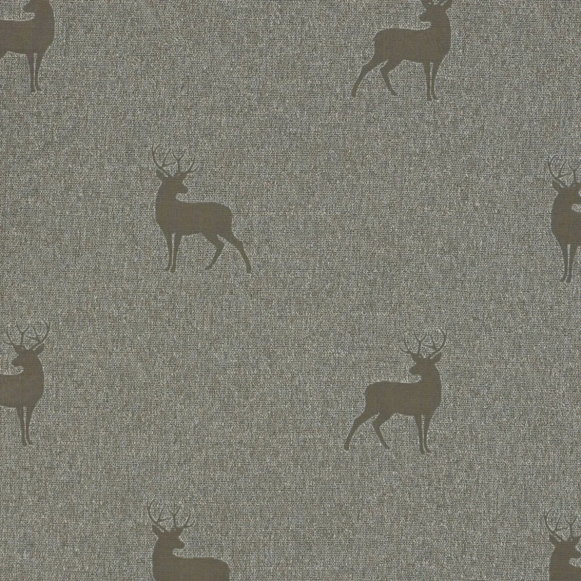 Dekostoff Jacquard Landhausstoff Wendestoff Hirsche beige braun türkis 1,40m Breite