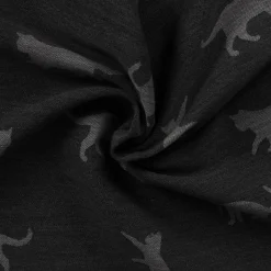 Dekostoff Jacquard Plaidstoff Wendestoff Cats Cosy Katzen grau 1,40m Breite