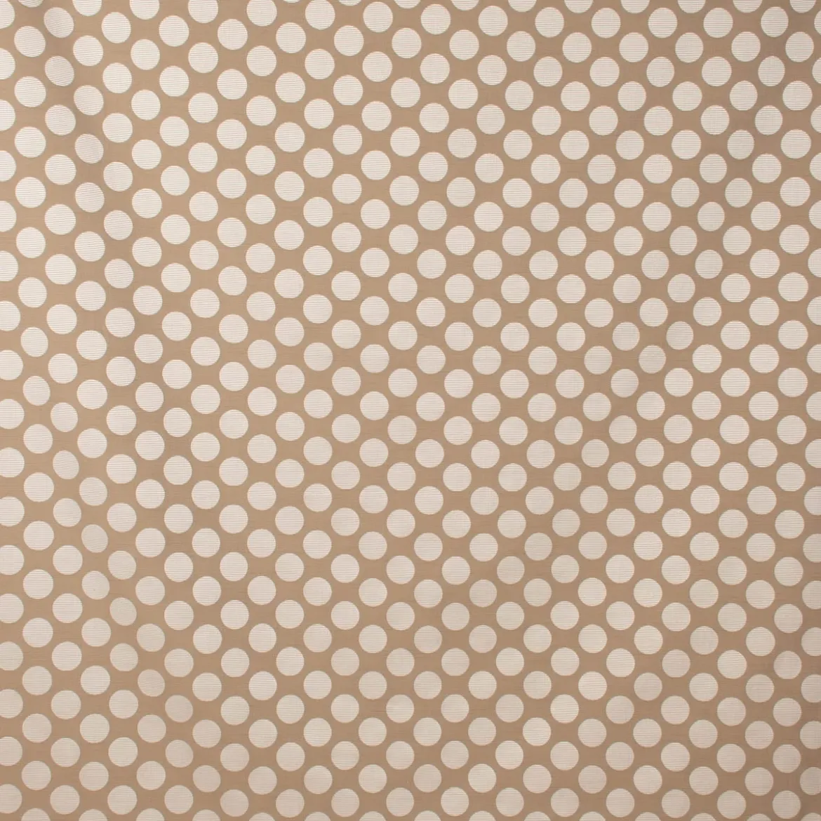 Dekostoff Jacquard Polsterstoff Pia Stone Kreise beige 1,45m Breite