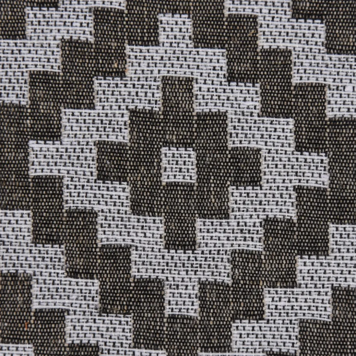Dekostoff Jacquardstoff Wendestoff Leinen Rauten Inka ecru beige 1,50m Breite
